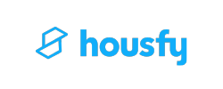Logotipo Housfy (Empresa participada de Homes Experience Group)